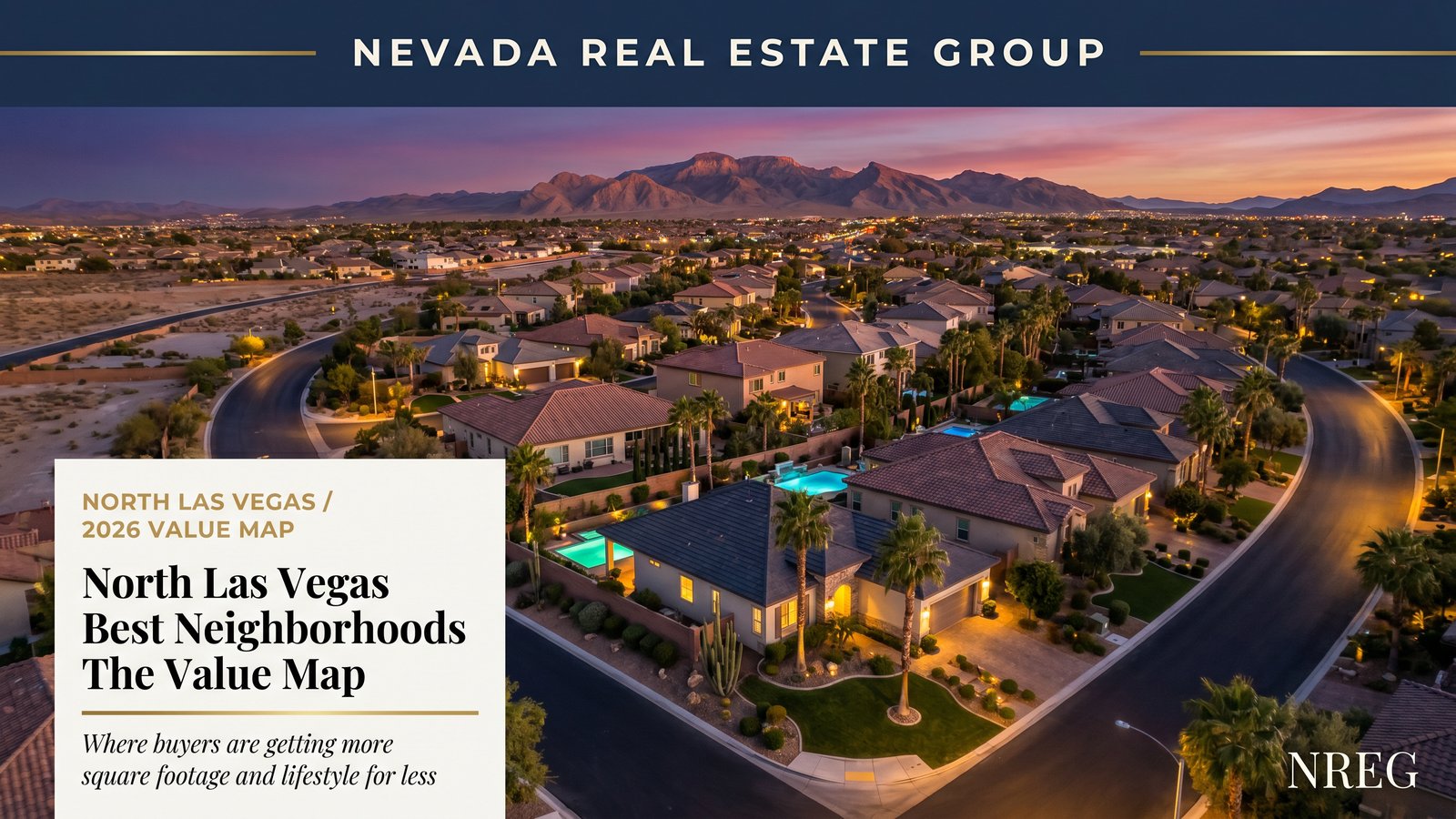 North Las Vegas suburban neighborhoods showing newer master-planned residential development